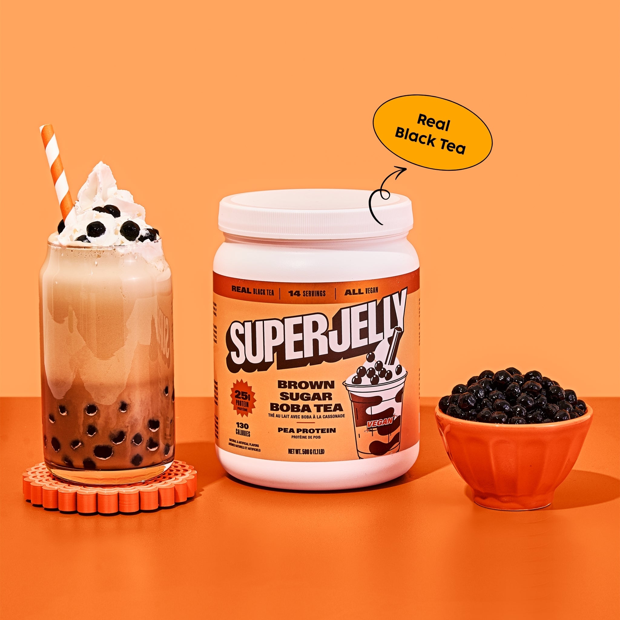 BROWN SUGAR BOBA TEA PEA PROTEIN