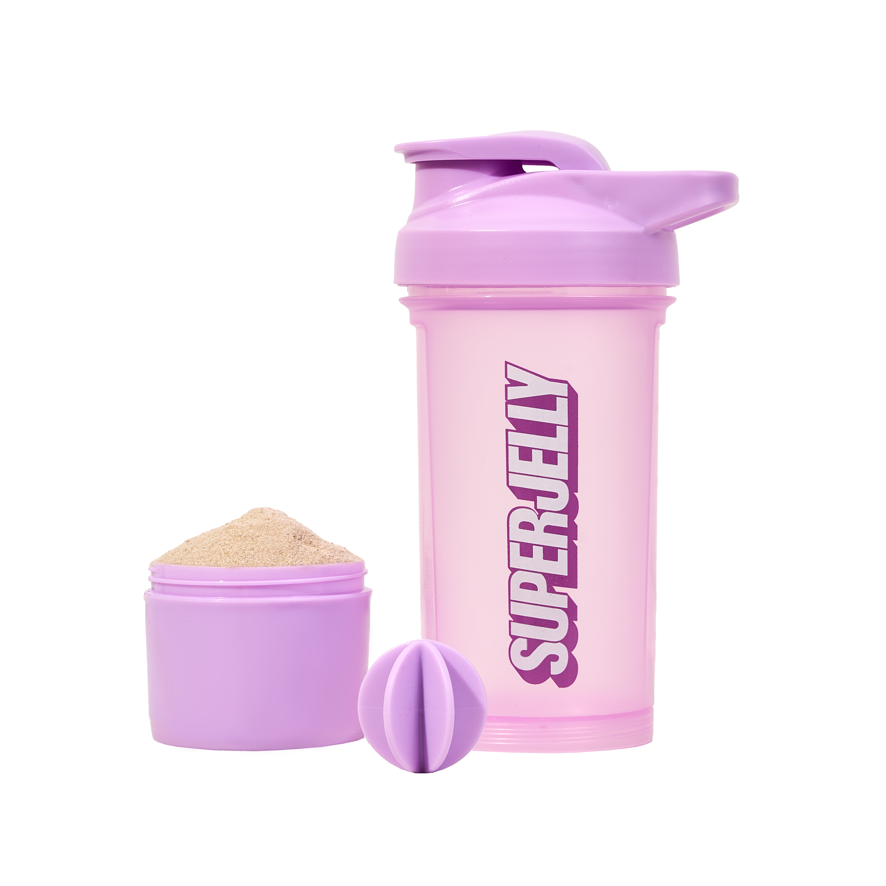 SUPERJELLY LOGO SHAKER WITH STORAGE 500ml/17oz