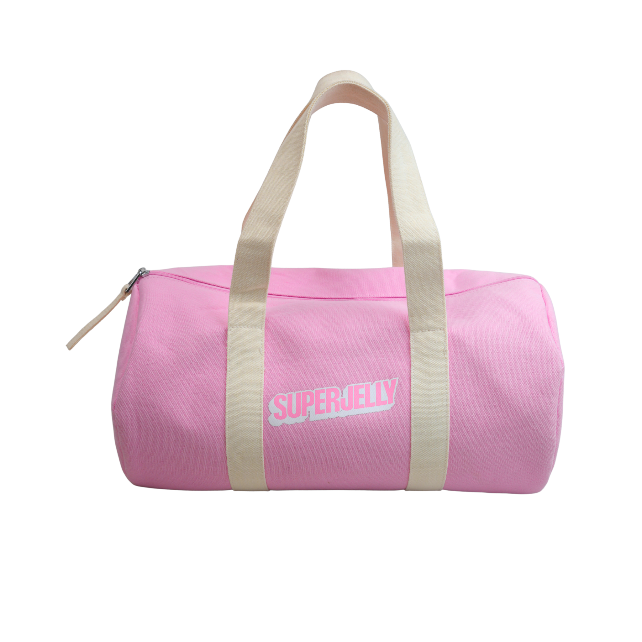 SUPERJELLY BABY PINK DUFFLE BAG