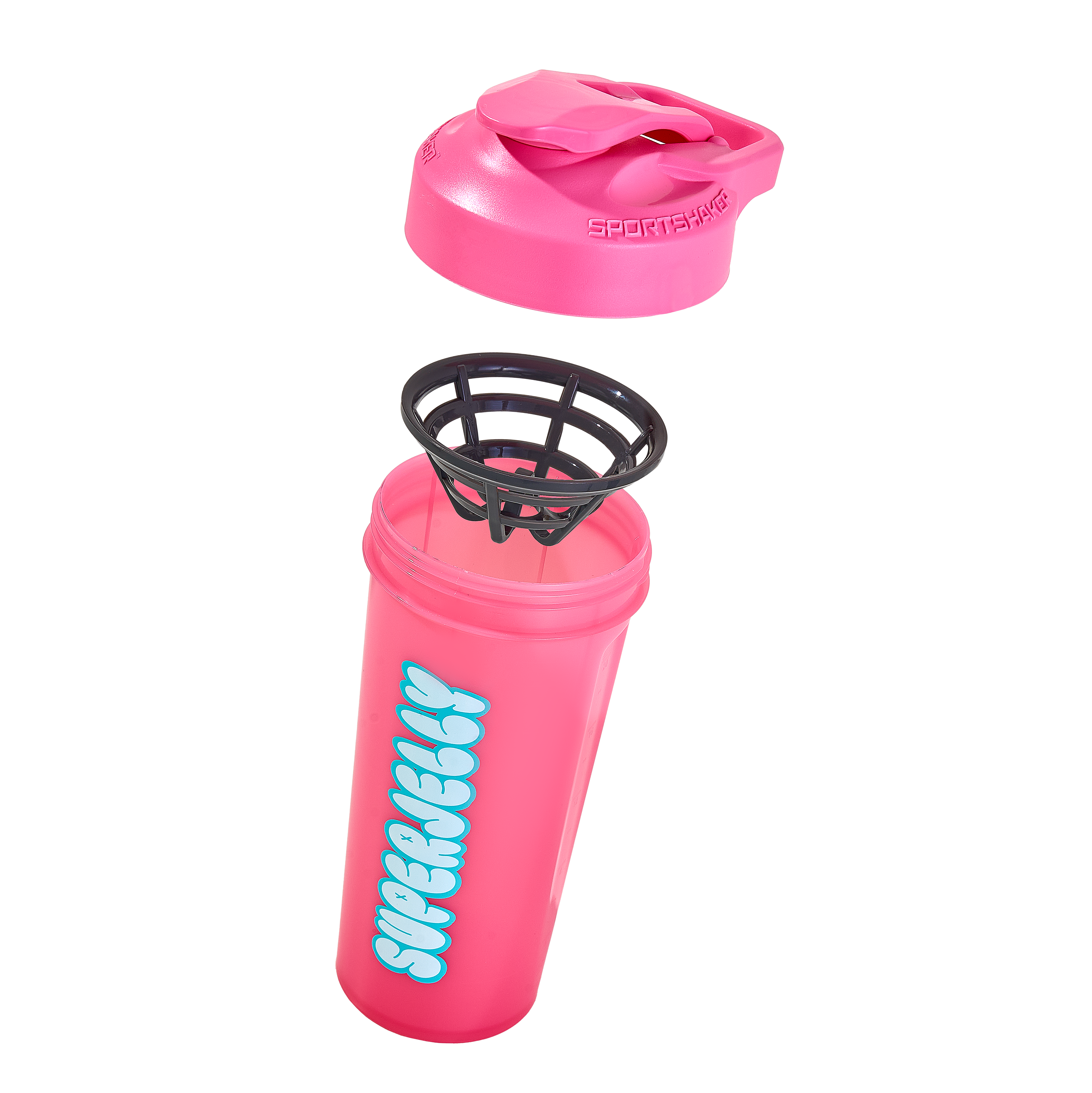 SUPERJELLY Bubble Logo Pink Shaker 27oz
