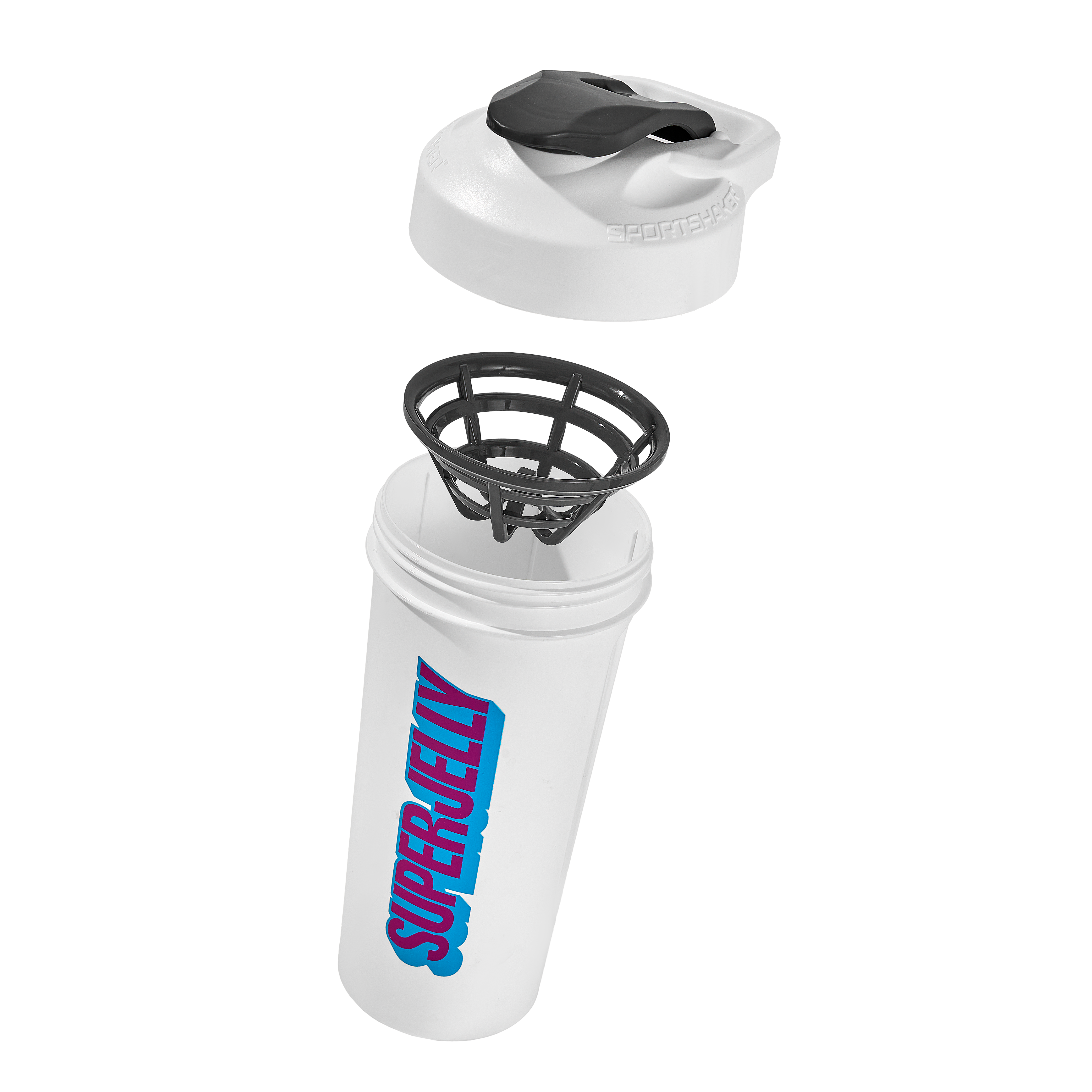 SUPERJELLY Logo Shaker South Beach/ Ghost White 27oz