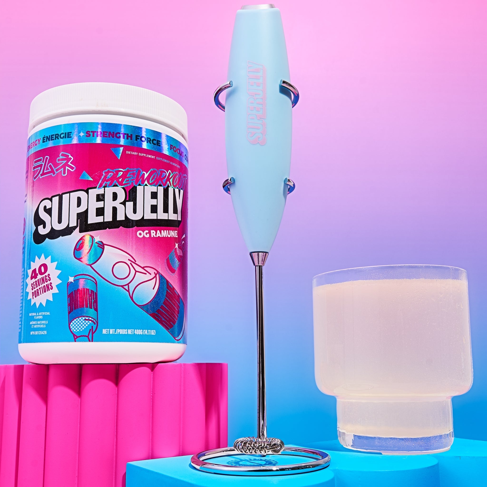 SUPERJELLY Baby Blue Electric Mixer